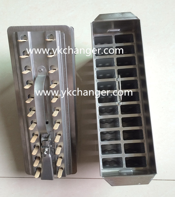 Commercial popsicle ice cream molds tray basket for freeze tank ice cream machine high quality with stick extractor