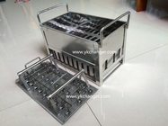 Stainless steel ice mold basket commercial use manual type with stick holder extractor