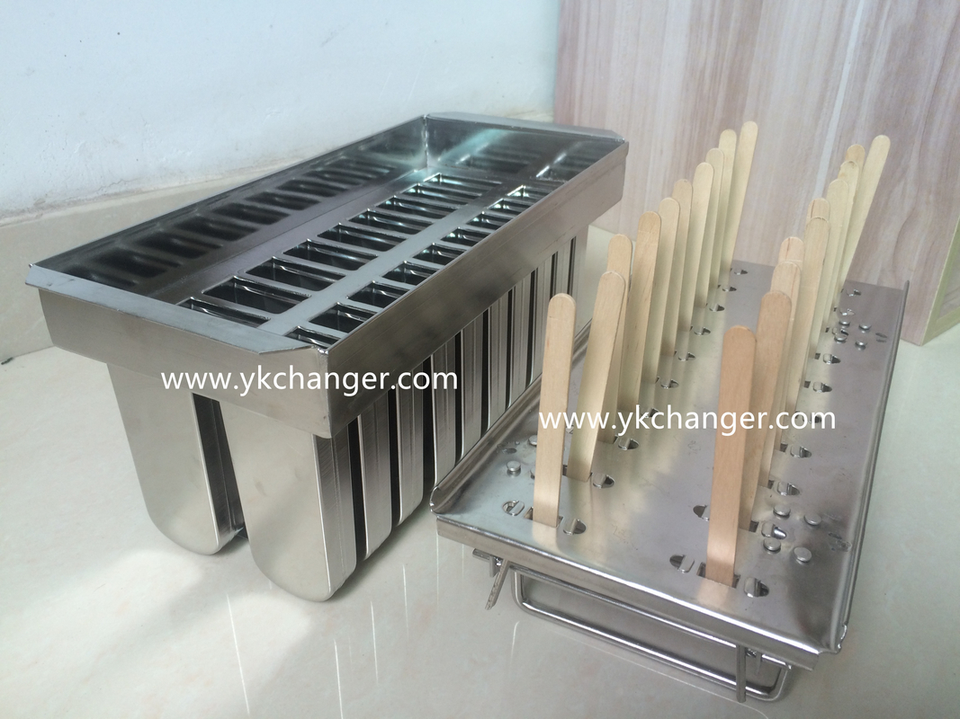 Stainless steel ice pop molds tray freezer use only 5 different size for you to select