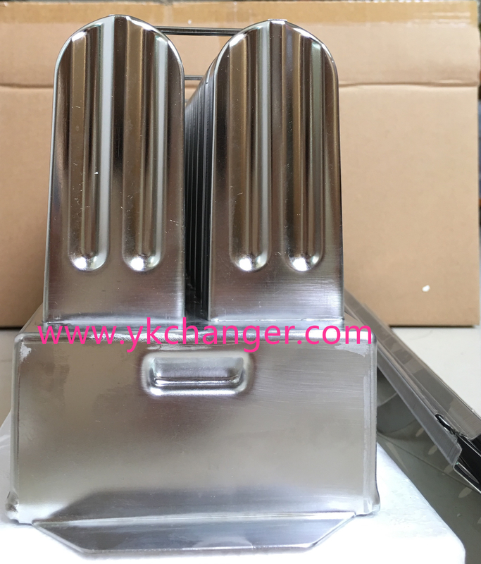 Stainless steel ice cream moulds commercial use 2X14 28mold 63ml brida ataforma type with plain stick holder