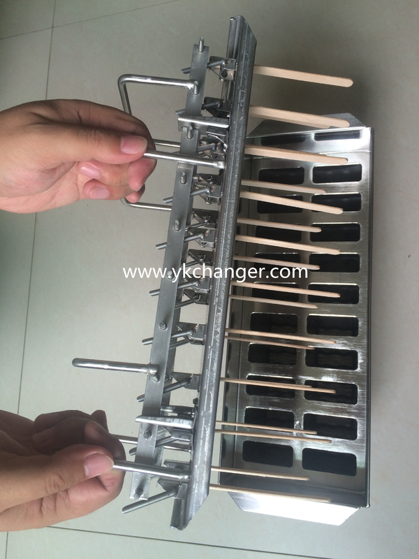 Commercial Ice pop molds tray basket for freeze tank ice cream machine high quality with stick extractor