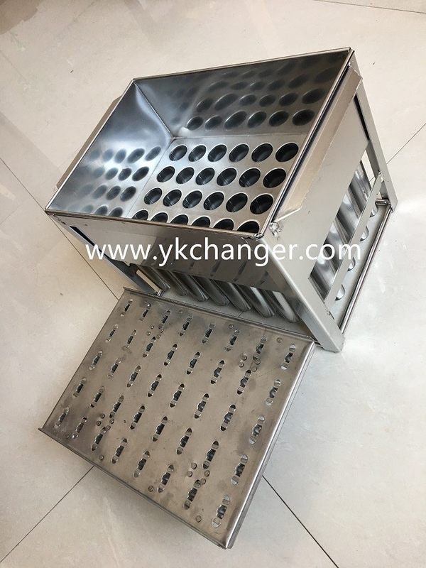Ice pop molds stainless steel ice cream popsicle mold 5x8 40pieces 88ml with stick holder manual type