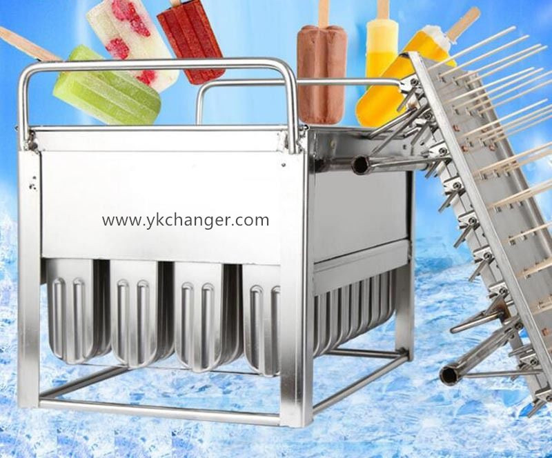 Stainless steel ice cream molds high quality plasma robot welding 40pieces with stick holders hot sale 99USD per set