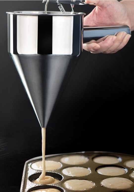 Piston funnel ice cream filler manual ice cream filler funnel in stainless steel ice cream filler