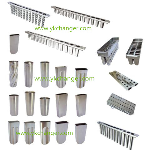 Stainless steel ice cream mould drill spiral shape ice lolly mould frozen pop mould