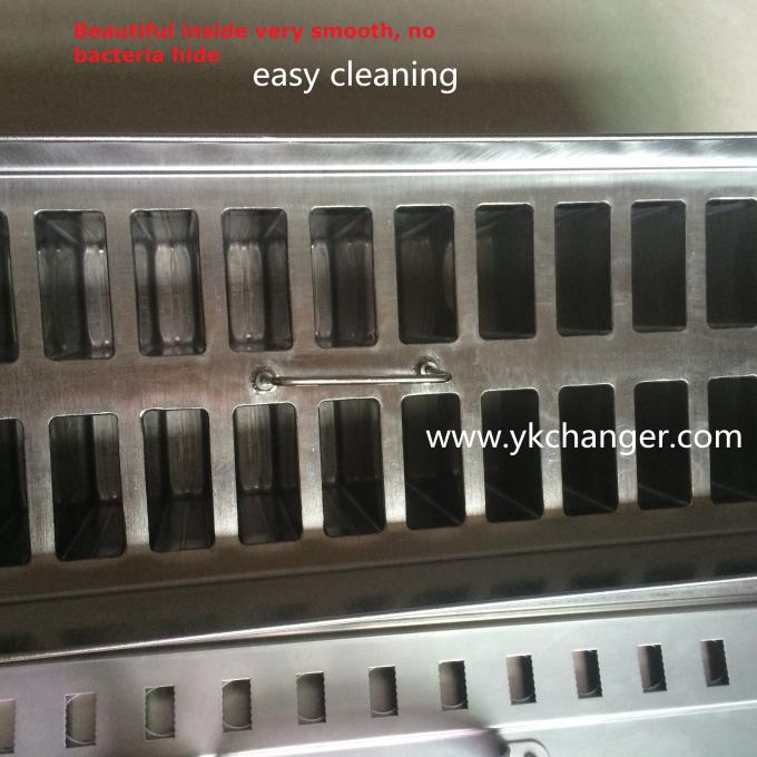 Popsicle metal forming mold paletas producer glycol frozen tank channel mold basket