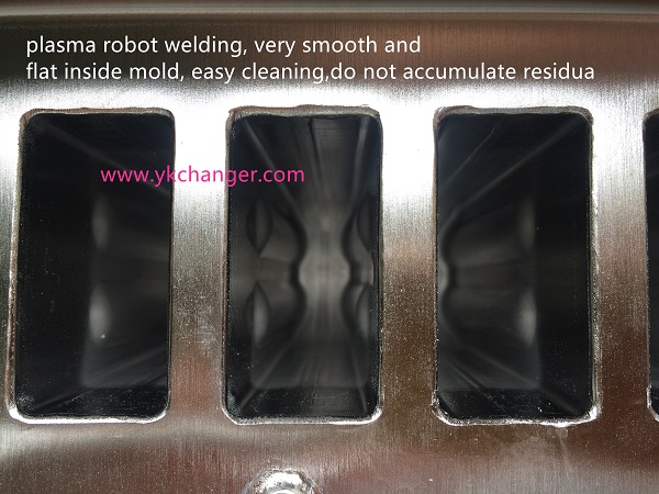 Stainless steel ice pop frozen molds 2x11 22cavities 90ml megamix fit finamac Turbo 8