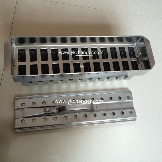 Popsicle producer molds stainless steel ice molds channel glycol freezer or brine tank