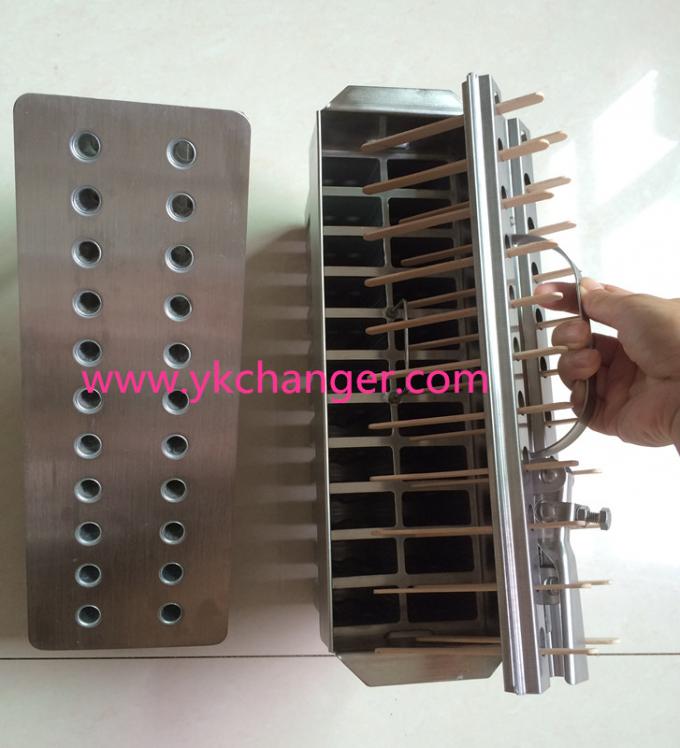 Stainless steel ice cream popsicle moulds 2x11 22cavities 90ml megamix fit finamac Turbo 8