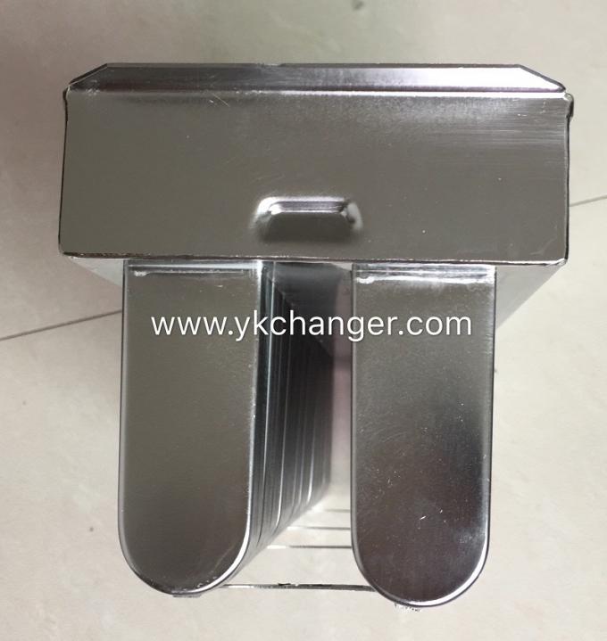 Stainless steel ice cream popsicle magnum forming molds 86ml 2X13 ataforma type with stick holder commercial use