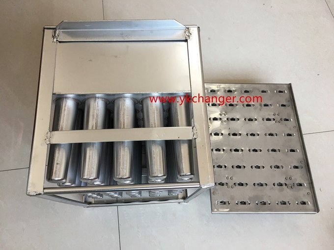 Commercial popsicle molds stainless steel ice cream ice lolly mould 5x8 with stick holder manual type
