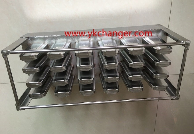 Stainless steel popsicle ice molds ice cream molds italian type gelato molds stick house 4x6 24 sticks with stick holde