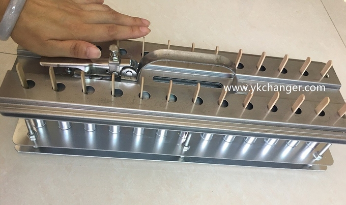 Stainless steel ice cream molds commercial popsicle molds ataforma type with extractor stick aligner high quality
