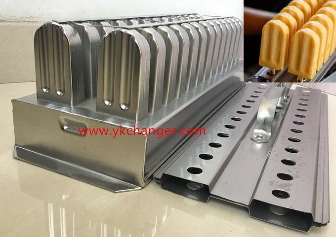 Metal popsicle molds stainless steel ice cream molds ice lolly moulds ice pop molds 2x13 45ml with stick holder
