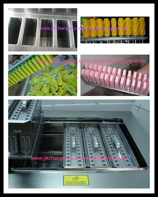 Popsicle producer molds stainless steel ice molds channel glycol freezer or brine tank