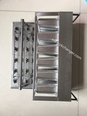 Stainless steel ice lolly molds ice cream moulds italian type gelato stick house  4x6 24 sticks with stick holder