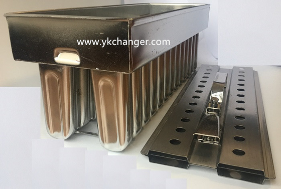 Commercial popsicle molds stainless steel ice cream molds 2x13 70ml with extractor ataforma type top quality