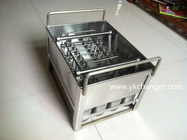 Stainless steel ice cream molder basket ice cream molder with stick holder 90ml 4X10 40pcs