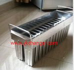 Metal ice cream mold for poles stainless steel box ice pop mold with stick extractor