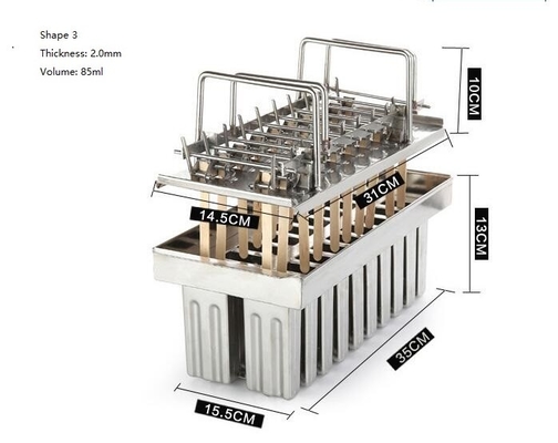 Buy Ice pop molds stainless steel freezer use only 5 different size for you to select online manufacture