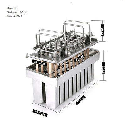 Buy Stainless steel moulds ice lolly freezer use only 5 different size for you to select online manufacture