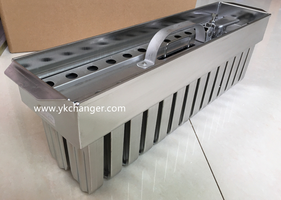 Buy Popsicle molds stainless steel ice pop molds 2X14 28mold 63ml brida ataforma type with plain stick holder online manufacture