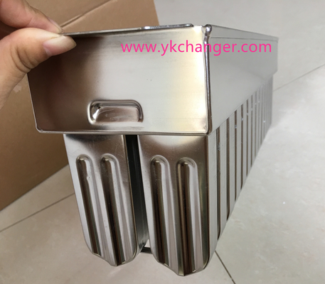 Buy Stainless steel ice pop molds popsicle mold commercial use 2X14 28mold 63ml brida ataforma type with plain stick holder online manufacture
