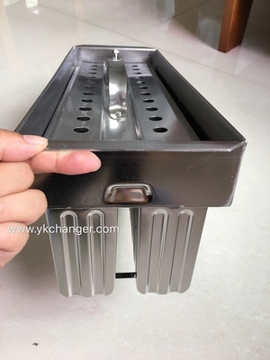 Buy Stainless steel ice cream moulds popsicle molds 2X13 106ml robotic welding high quality with stick holder commercial use online manufacture