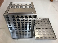Ice pop molds stainless steel ice cream popsicle mold 5x8 40pieces 88ml with stick holder manual type
