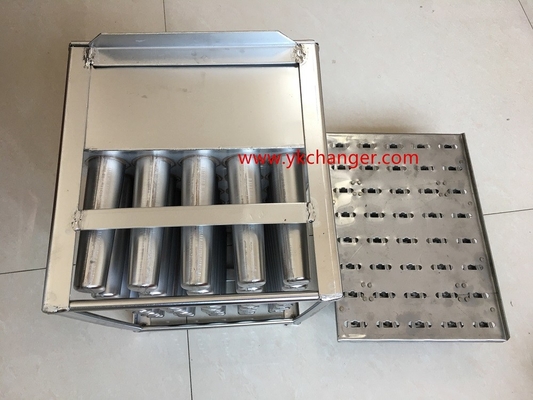 Buy Frozen popsicle ice molds stainless steel ice cream candy mold 5x8 40pieces 88ml with stick holder manual type online manufacture