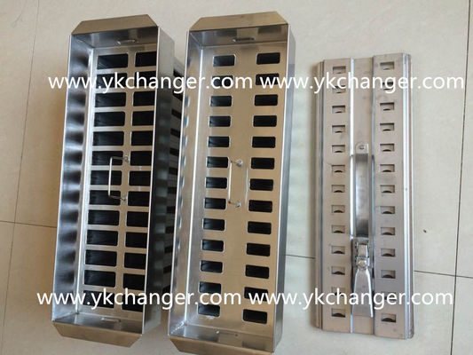 Buy Stainless steel popsicle molds mexican paletas 123ml with 35ml filling 2x13 with helix stick holder and aligner hot sale online manufacture