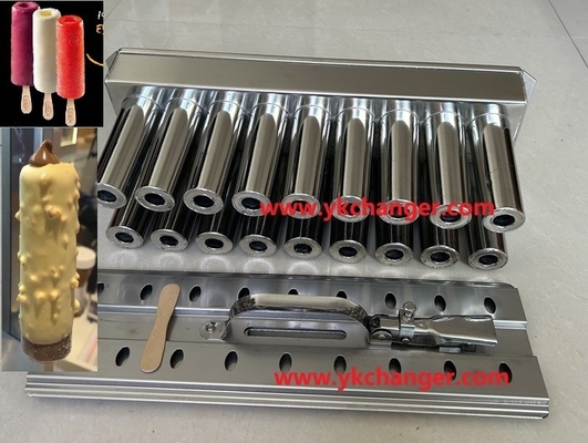 Buy Stainless steel ice popsicle molds ice pop molds with filling on top ice cream molds with filling hole online manufacture