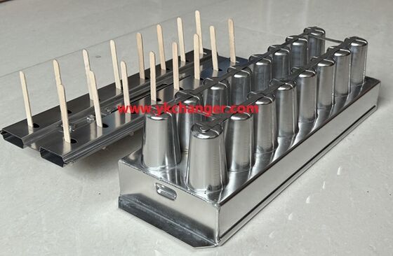 Buy Customized ice cream molds stainless steel popsicle molds 2X8 16cavities with stick holder extractor stick aligner high quality online manufacture