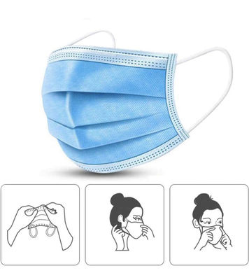 Buy Disposable 3Ply Face Mask Protective Mask CE approved Mouth masks FDA For Daily Protection online manufacture