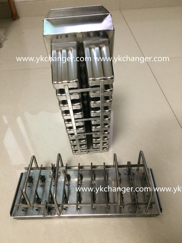 stainless steel stick ice lolly mould tray frozen chanel brine mould salt water mould