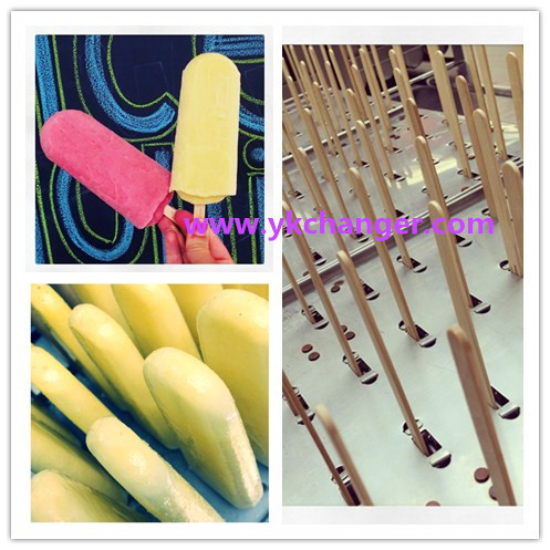 Frozen ice cream ice lolly mould set stainless steel 4x10 90ml with stick holder extractor