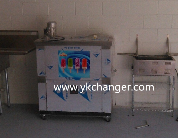 Freezing ice lolly machine ice cream maker for basket mold or tray mold