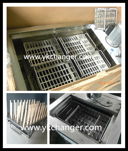 Basket ice cream mold stainless steel 304 SS high quality with stick extractor commercial