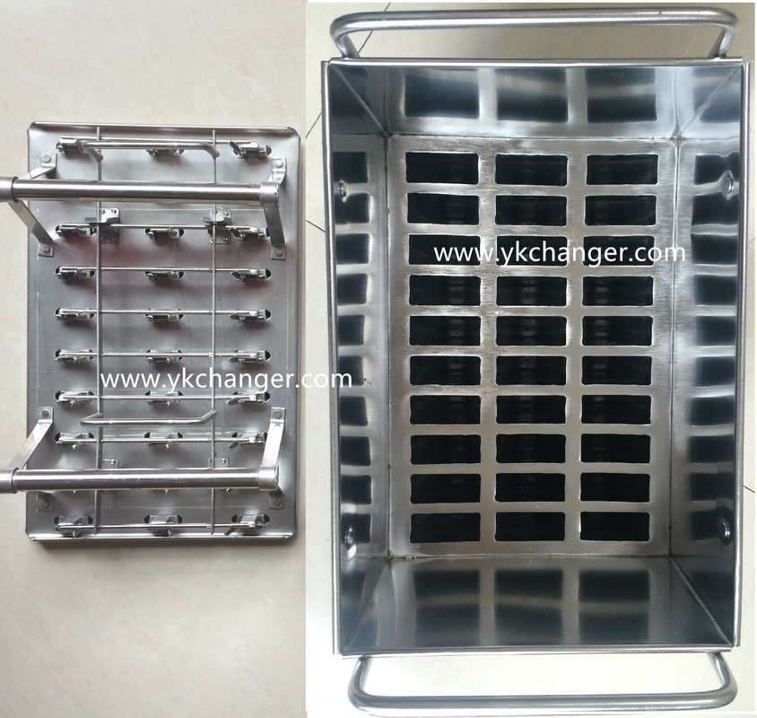 Basket ice cream mold stainless steel 304 SS high quality with stick extractor commercial