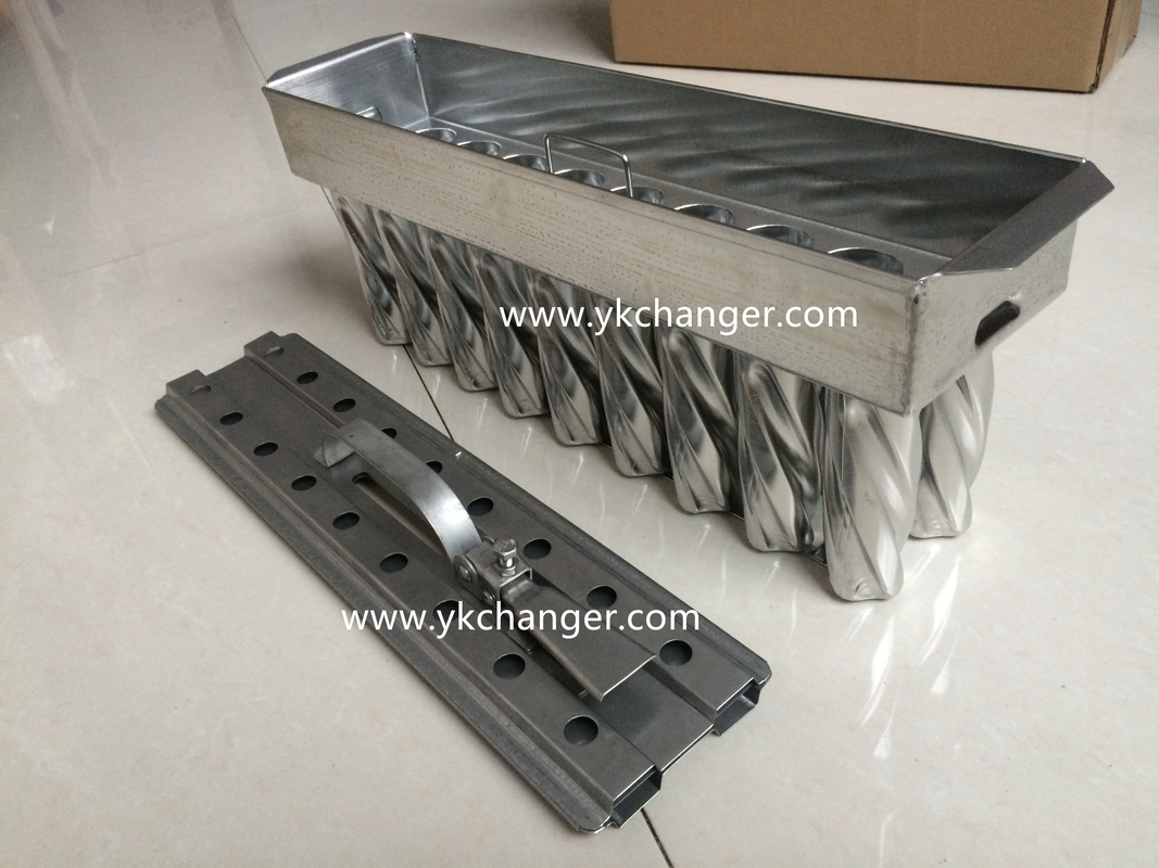 Stainless steel ice frozen mold manual use glycol brine salty water freeze tank 2X9 18pcs