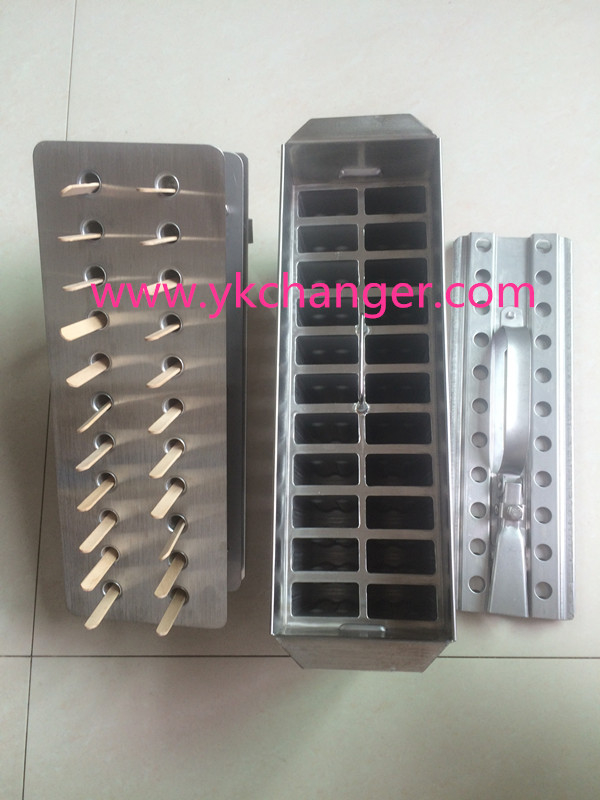 Ice pop mold stainless steel ice forming mould 2x11 22cavities 90ml megamix ataforma type