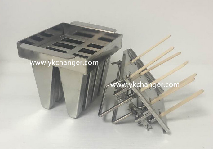 Stainless steel ice cream mould DIY home use 8cavities high quality food grade