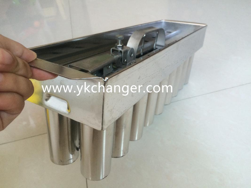 Ice cream kulfi molds Ice lolly Khulfi moulds 2x9 18cavities volume as per buyer requests with stick extractor