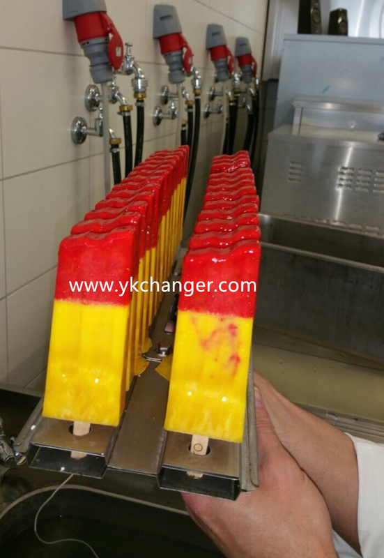 Ice cream mold manufacture customized mold shape 2x13 94ml unique design ataforma type commercial use with stick holder