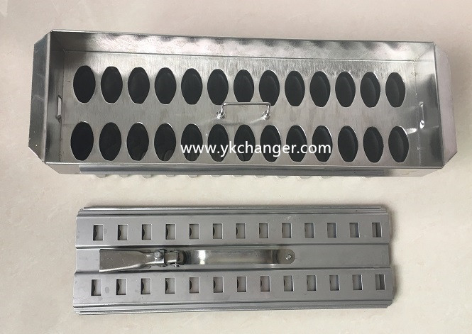Stainless steel Ice cream molds commercial use 2x13 26sticks 83ml with stick holder ataforma type