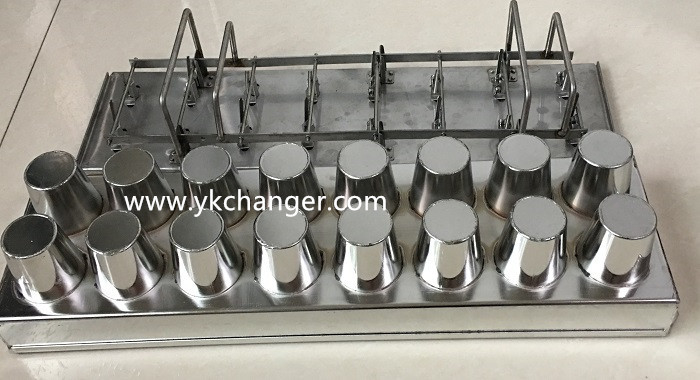 Stainless steel ice lollipop molds ice cream molds tray 2x8 90ml with stick holder