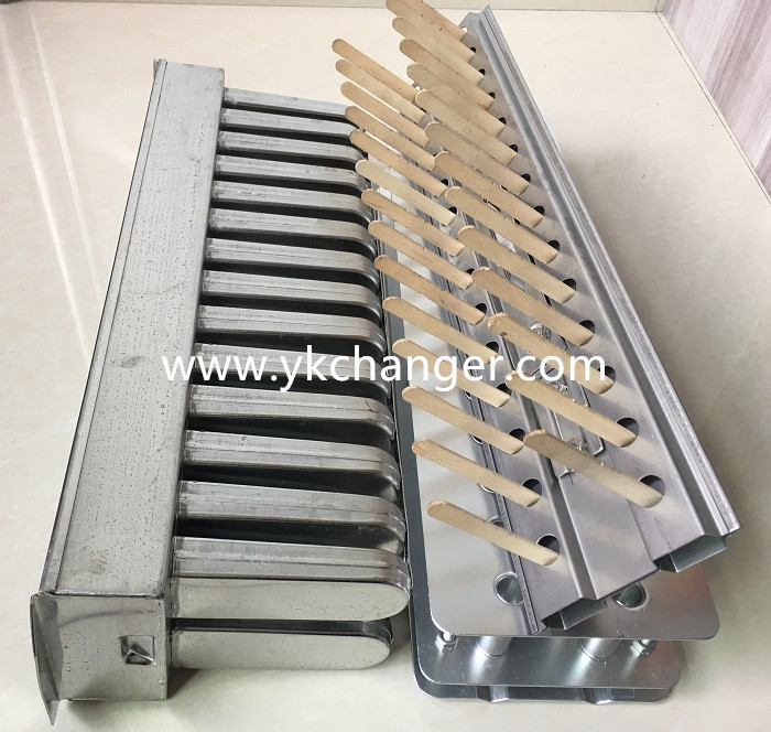 Stainless steel ice pop molds popsicle molds ice cream mold  tray 2x14 78ml with stick holder