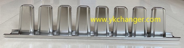 Customized 8pcs linear stick ice cream making molds stainless steel combined stick ice cream line molds