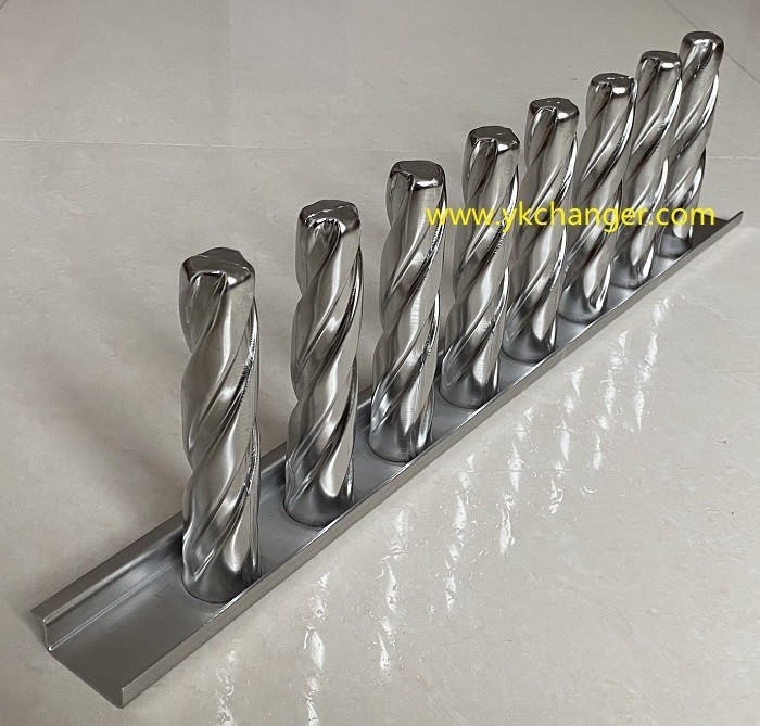 Drill shape ice cream making molds stainless steel spiral shape ice cream mold popsicle machine molds