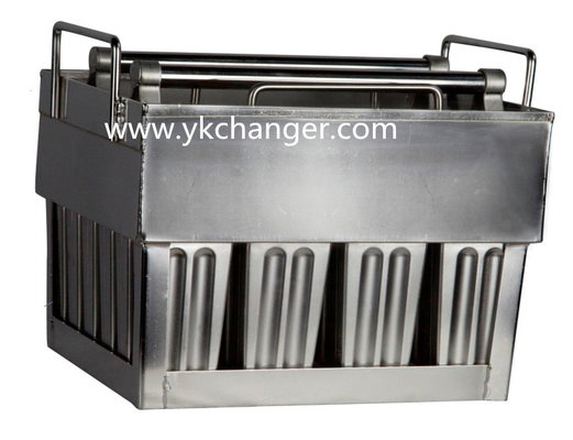 Freezer tank brine popsicle mold salt water channel mold basket and mold tray stainless